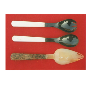 Vente en gros de couverts en corne de buffle personnalisés de haute qualité sel pour crème glacée sucre cuillère à dîner en corne de buffle indienne - Product Image 4