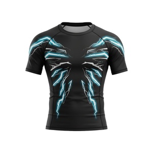 เสื้อรัดกล้ามเนื้อแบบซับลิเมชั่นสำหรับ MMA BJJ ยิวยิตสู ชุดฝึกซ้อมกีฬาสำหรับผู้ชาย รับผลิตตามสั่ง (OEM) แบรนด์ส่วนตัว - Product Image 1