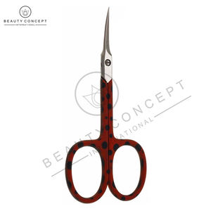 Tijeras para cutículas de excelente calidad de Beauty Concept International Red Black Color Factory Mejor precio Hoja de acero inoxidable - Product Image 3