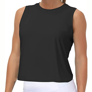 Camiseta sin mangas holgada de la mejor calidad para mujer, ropa informal de talla grande, camiseta sin mangas corta para mujer - Product Image 6
