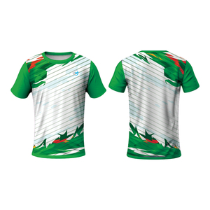 เสื้อยืดพิมพ์ซับลิเมชันแบบแห้งเร็วใช้เล่นฟิตเนสยิมทำจากโพลีเอสเตอร์ผลิตตามสั่ง - Product Image 1