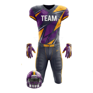 Tenue d'équipe légère de football américain pour adulte, style sergé, short 100 % polyester, antibactérien, séchage rapide - Product Image 4