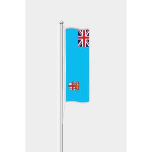 Digital-Printed Fiji <b>Flag</b> with Aluminum <b>Pole</b> - Product Image 1