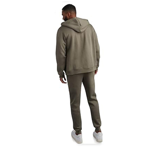 Conjunto de 2 piezas de chándal de manga larga con capucha de Jacquard para hombre, pantalones de chándal para correr, chándal - Product Image 3