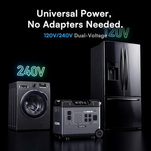 OUKITEL BP5000 PRO MAX Portable Power Station 5000W Universal Voltage 5120WH Emergency Solar Generator <b>Home</b> <b>Backup</b> Device - Product Image 4
