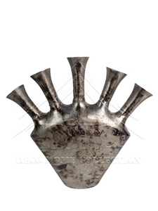 Florero de piso de aluminio de metal americano en plata pulida para piso, bodas, decoración del hogar y Adorno de sala de estar - Product Image 3