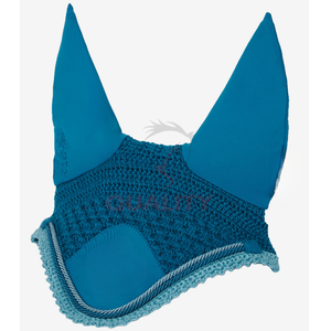 Gorro ligero de ganchillo hecho en Pakistán, cubierta de oreja de caballo lavable transpirable, accesorio ecuestre elegante, capó de oreja - Product Image 4