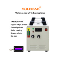 Lampe de polymérisation UV LED SULODAK 12 W/cm 60x15mm 395nm avec refroidissement par eau, garantie 1 an pour l'impression à plat et la réparation de peinture automobile