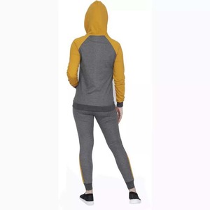 Winter Embroidered Custom Logo Women's Tracksuits Zipper-Up Two-Piece Cotton Fleece Sports Wear Jogging <b>Sets</b> - Product Image 3