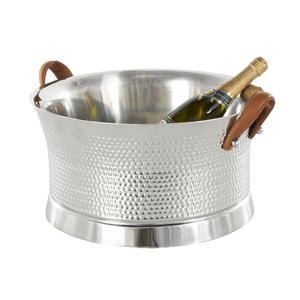 Double Wall <b>Ice</b> <b>Bucket</b> Insulated <b>Ice</b> <b>Bucket</b> With Lid Hammered Design Stainless Steel <b>Ice</b> <b>Bucket</b> - Product Image 3