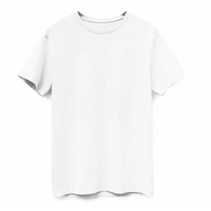 เสื้อยืดระบายอากาศได้ดีสีขาวเนื้อผ้าฝ้าย100% ป้ายโลโก้ตามสั่ง - Product Image 1