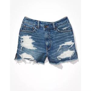 Shorts de Mezclilla Ajustados de Moda para Mujer, Jeans Ajustados de Algodón Personalizados, Jeans Ajustados Desgastados, Sexy - Product Image 3