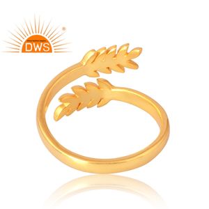 Nuevo diseño elegante 925 plata esterlina 18K chapado en oro anillo Demi joyería fina para mujer regalo para ella - Product Image 2