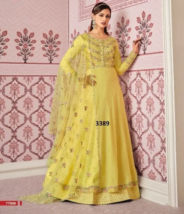 Dgb экспорт Пакистанская индийская одежда для вечеринки Свадебные или желтые платья Новые поступления | Коллекция Salwar Kameez Lawn Kurti