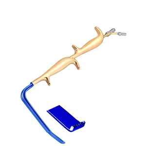 Plastic Surgery <b>Instrument</b> Tebet Fiber <b>Optic</b> Retractor Double Handle With Smooth End 18.5 Stainless Steel General Surgery Breast - Product Image 3