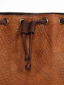 Sac seau en cuir sur mesure de haute qualité Western Floral usiné sac de cantine en cuir de vachette bohème sac pour femmes outillage à main sac à main - Product Image 3