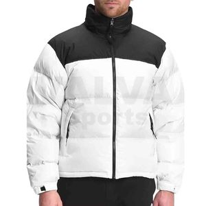 Meilleures vestes d'hiver pas chères pour hommes personnalisées brillantes bouffantes coupe-vent en toile à col montant de style rue haute Placement avant - Product Image 1