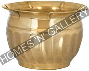 Handcrafted Metal Planter Pots Vintage Engraved Brass for Indoor & Garden Multiple Sizes & Rounded Shape Home <b>Flower</b> Displays - Product Image 3