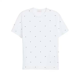 Camisetas de algodón para hombre de alta calidad con logotipo personalizado bordado bajo MOQ precio al por mayor diseño personalizado - Product Image 5