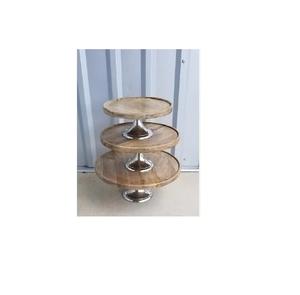 Wholesale Supplier <b>Wooden</b> <b>Cake</b> Stand 2 Tier and Size <b>Cake</b> Stand for Birthday Party Use Customized Shape - Product Image 6