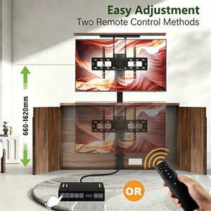 Soporte de TV Eléctrico con Elevación Oculta, <span class=keywords><strong>Mueble</strong></span> para TV con Elevación Motorizada, Control Remoto, Altura Ajustable, para TV de 32 a 70 Pulgadas <span class=keywords><strong>Debajo</strong></span> de la Cama - Product Image 4