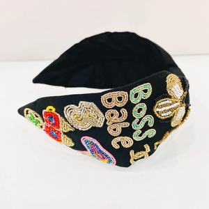 Elegant Handmade Beaded <b>Headband</b> For Women And Girls Fashion Hair Accessories Colorful Stylish Comfortable Perfect For Outdoor - Product Image 1