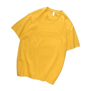 Logotipo personalizado de algodón de manga corta de alta calidad de peso pesado de moda al por mayor en blanco liso cuello redondo impreso camisetas para hombre - Product Image 6