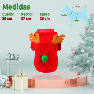 Maglione Natalizio Autunno Inverno per Cani XS, Cappotto in Pile Comodo e Festivo per Gatti - Product Image 4