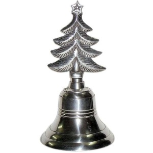 Campana de mano de Metal hecha a mano, campana colgante de pared, niquelado, artículo decorativo para el hogar, artesanía india, producto superior de alta calidad - Product Image 5