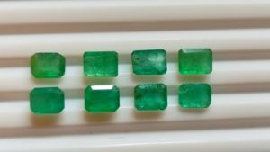 Excellente qualité et coupe émeraude octogone coupe émeraude zambienne taille personnalisée gemmes émeraude naturelle - Product Image 5