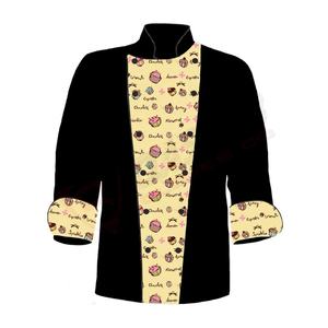 เสื้อโค้ทพิมพ์ลายสำหรับร้านอาหารเสื้อโค้ทพิมพ์ลายสำหรับผู้ชายและผู้หญิงแขนยาวสำหรับฤดูหนาวฤดูใบไม้ร่วง - Product Image 4