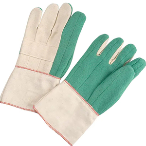 Gants industriels en coton robustes Gun Palm Gauntlet Cuff Double Palm Four Seasons Utilisation Détection d'aiguille Séchage rapide Respirant - Product Image 2