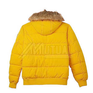 Chaqueta acolchada para hombre hecha a medida más vendida, último diseño con cuello con capucha, tela de lona al mejor precio - Product Image 2