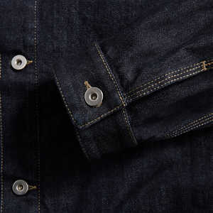 Veste en jean brodée personnalisée pour homme, décontractée, en coton, boutonnée, style délavé, coupe-vent, séchage rapide - Product Image 6