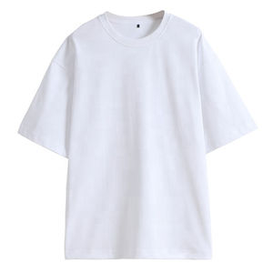 Camisetas de talla grande para hombre, camisetas de manga corta de algodón de punto de secado rápido y transpirable, diseño personalizado liso en blanco OEM personalizado - Product Image 3