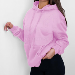 Sweat-shirts en coton doux pour femmes avec poche kangourou et coupe confortable pour la collection de vêtements de tous les jours - Product Image 2