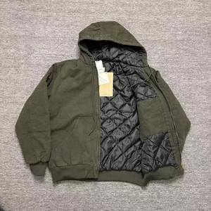 เสื้อแจ็คเก็ตผ้าฝ้ายหนานุ่มแบบอเมริกัน ราคาโรงงานจากบังกลาเทศและจีน กันน้ำ มีฮู้ด แขนยาว ซิปหน้า - Product Image 6