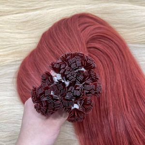 Human Hair <b>Extension</b> Tips Keratin Single Drawn Remy Blonde Flat Tip Vietnamese <b>Braiding</b> 100 Grams Wholesale Products - Product Image 4