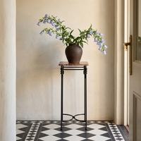 Table d'appoint moderne en fer et marbre, mobilier d'appoint de luxe, table d'appoint en fer faite à la main pour hôtel, restaurant, fournisseur de mobilier d'intérieur