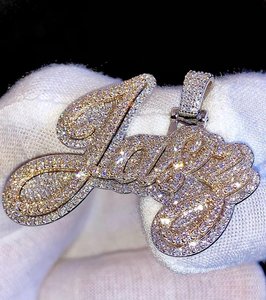 Colgante Personalizado de Plata de Ley 925 con Baño de Rodio, Diamante Moissanita VVS de Alto Brillo, Lujoso y Brillante para Uso Diario - Product Image 1