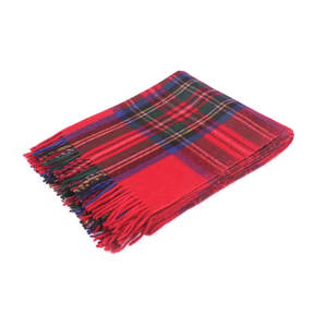 Mantas de lana Stewart Royal Tartan de nuevo diseño disponibles en lana 100% y lana 70% reciclada - Product Image 1