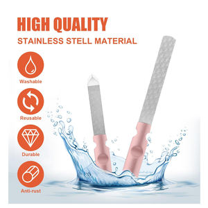 Lima de Uñas de Acero Inoxidable, Mini Lima de Doble Cara, Calidad Profesional de Salón, Herramienta con Agarre Ergonómico para el Cuidado de las Uñas - Product Image 5