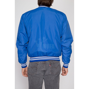 Men's Winter Casual Baseball Plus Letterman <b>Varsity</b> <b>Jacket</b> Stand Collar Embroidered Design Breathable Quick Dry Woolen Fabric - Product Image 4