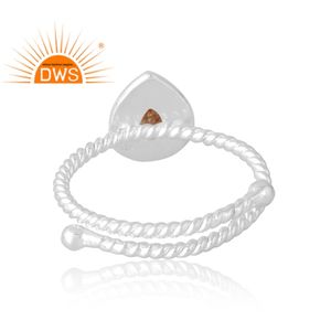 Bague artisanale en argent sterling 925 avec pierre de soleil naturelle, bijoux personnalisés pour femme, cadeau pour elle, très demandée - Product Image 2