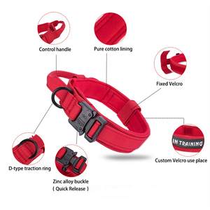 <span class=keywords><strong>Collar</strong></span> de perro táctico para perros medianos y grandes Collares de nailon de entrenamiento ajustables Popular para paseos Productos para mascotas - Product Image 3