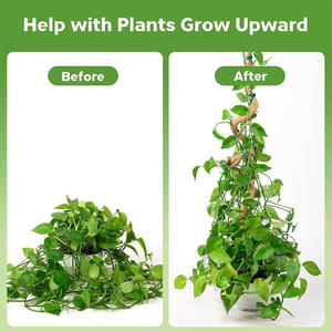 Stock US, livraison rapide ! Lot de 2 poteaux en mousse écologiques carrés de 39,3 pouces pour la maison et le jardin - Support pour plantes grimpantes - Product Image 6