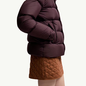 Custom Winter Windbreaker Glossy Padded Quilted Puffer Down Jacket With <b>Detachable</b> Hood by Marfa International - Product Image 6