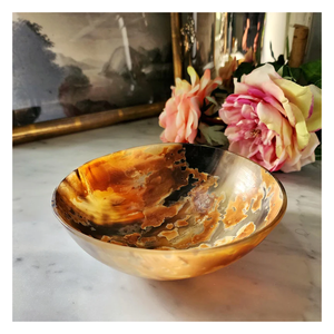 Bol en corne naturelle pour servir au meilleur taux pour la couleur de la corne de vache et emballage et prix personnalisés avec bol décoratif de table - Product Image 2