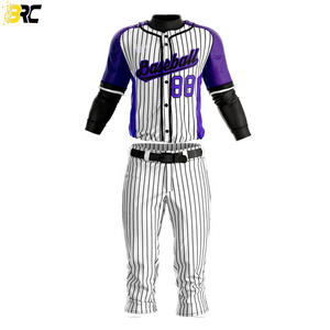 Uniforme de béisbol personalizado con impresión por sublimación, venta al por mayor, OEM - Product Image 2