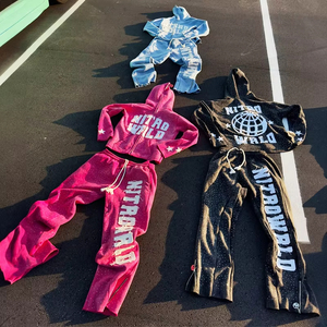 Chándal Deportivo Ajustado Personalizado al por Mayor para Hombre, Chándal de Jogging Lavado al Ácido Hecho a Medida para Ropa Casual de Calle - Product Image 1